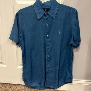 Ralph Lauren Blue Men’s Short Sleeve Button Down Medium